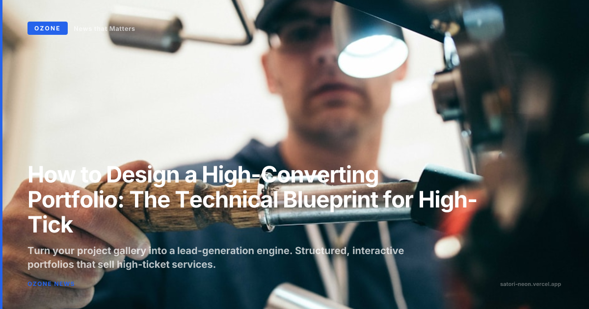 How to Design a High-Converting Portfolio: The Technical Blueprint for High-Ticket Service Sites