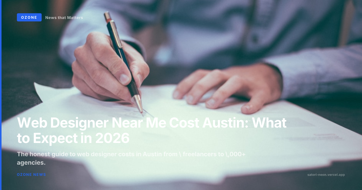 Web Designer Near Me Cost Austin: What to Expect in 2026